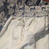 Lovely Extra Wide Blue/Grey Triple Pinch Pleat Second-Hand Curtains W372 D243 - Image 6
