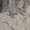 Cream & Silver Contemporary Pinch Pleat Second-hand Curtains W188 D236 - 6 Pairs Available - Image 2
