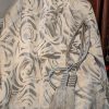 Cream & Silver Contemporary Pinch Pleat Second-hand Curtains W188 D236 - 6 Pairs Available - Image 3