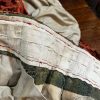 2 Pairs Superb Antique Burnt Orange Cut Velvet Second-Hand Curtains - W154 D257 - Image 8