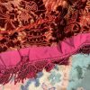 2 Pairs Superb Antique Burnt Orange Cut Velvet Second-Hand Curtains - W154 D257 - Image 16