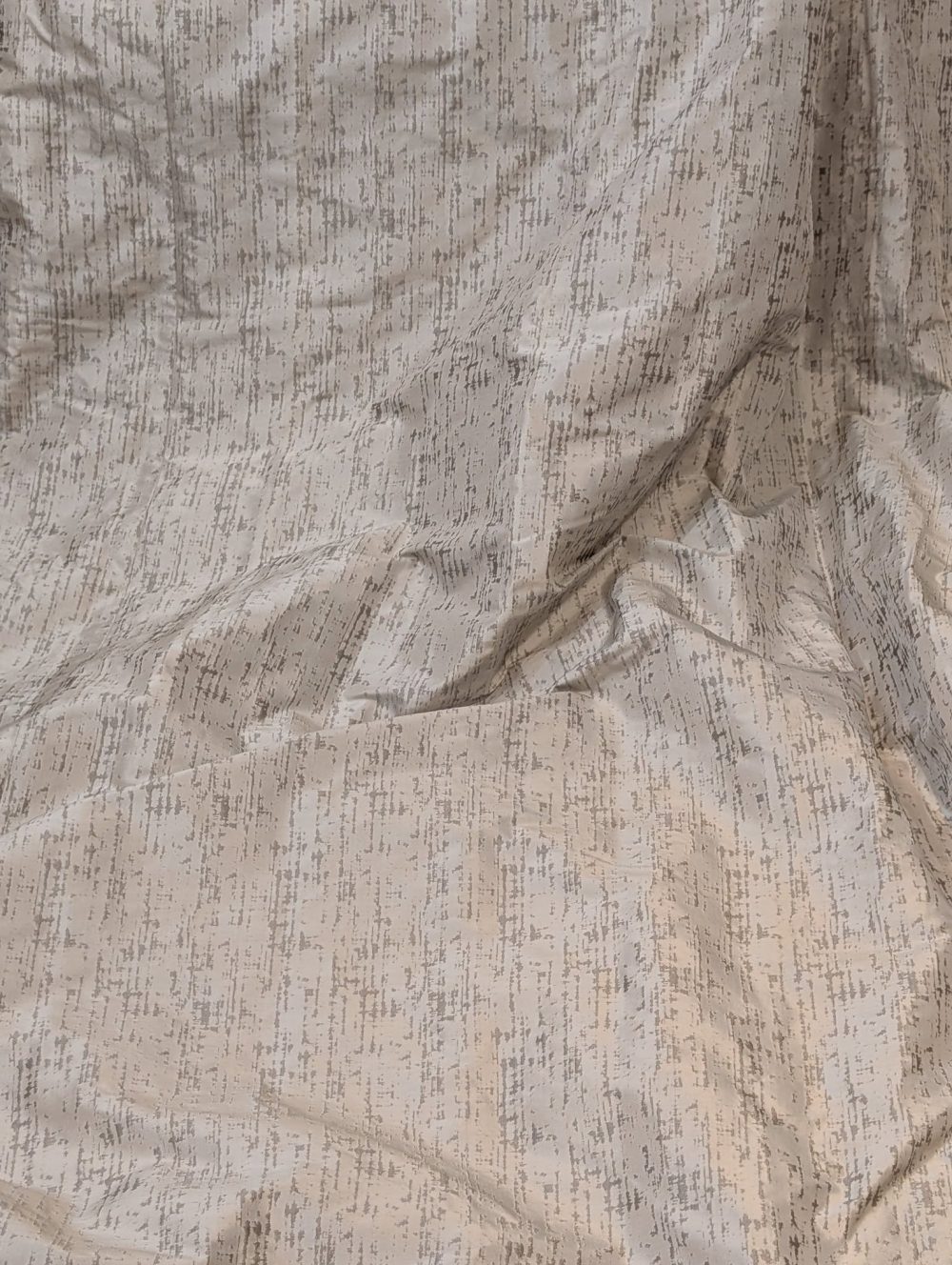 Lovely Grey and Silver Goblet Pleat Second-Hand Curtains - 2 Pairs Available - Image 2
