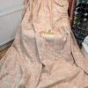 Pink & Cream Linen Harlequin 'Oriella' Second-hand Curtains W320 D230