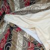 Red Black & Cream Harlequin 'Amalfi' Second-Hand Curtains W224 D230 - Image 5