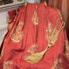 Red & Gold Harlequin 'Kali' Pinch Pleat Second-Hand Curtains - Up to 3 Pairs Available - Image 3