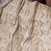 Very Wide Cream Chenille Pinch Pleat Second-Hand Curtains W376 D236 - Image 5