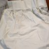 Very Wide Cream Chenille Pinch Pleat Second-Hand Curtains W376 D236 - Image 6