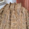 Wide Light Brown Chenille Pinch Pleat Second-Hand Curtains W380 D220 - Image 5