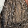 Extra Wide Dark Brown Silk Pinch Pleat Second-Hand Curtains W376 D236 - Image 3