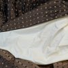 Extra Wide Dark Brown Silk Pinch Pleat Second-Hand Curtains W376 D236 - Image 4
