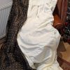 Extra Wide Dark Brown Silk Pinch Pleat Second-Hand Curtains W376 D236 - Image 7