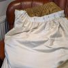 Extra Wide Mid-Brown Cord Vintage Pencil Pleat Second-Hand Curtains W525 D234 - Image 10