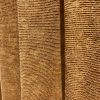 Extra Wide Mid-Brown Cord Vintage Pencil Pleat Second-Hand Curtains W525 D234 - Image 4