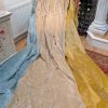 Fab Chenille Multi-Colour Pinch Pleat Second-hand Curtains W401 D277 - Image 3