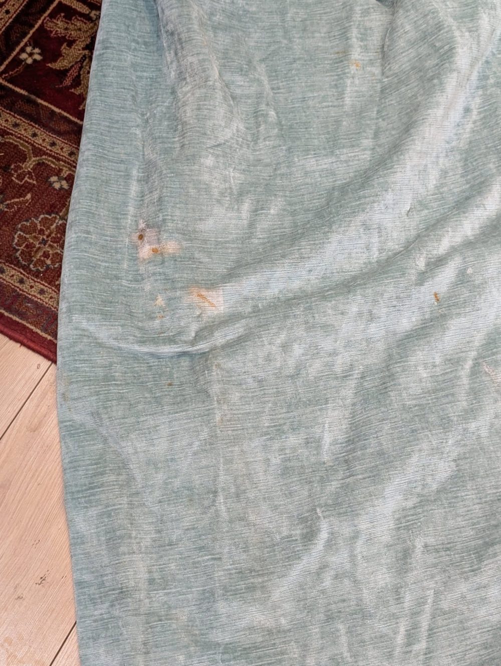 Fab Chenille Multi-Colour Pinch Pleat Second-hand Curtains W401 D277 - Image 8
