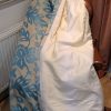 Laura Ashley Ellington Teal Jacquard Second-Hand Curtains W188 D270 - 2 identical Pairs Available - Image 6
