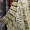 Floria Palm Extra Wide Pinch Pleat Second-Hand Curtains W346 D284 - Image 6