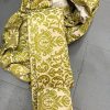 Floria Palm Extra Wide Pinch Pleat Second-Hand Curtains W346 D284 - Image 9