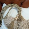 Light Gold Two-Tone Tassel Tie-Backs with interwoven gold threads - 5 Pairs Available - Image 4
