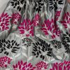 Fine Grey Leaf Pattern Pencil Pleat Second-Hand Curtains W165 D293 - Image 6