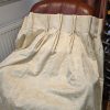 Light Gold Damask Style Pinch Pleat Second-Hand Curtains W220 D253 - Image 6