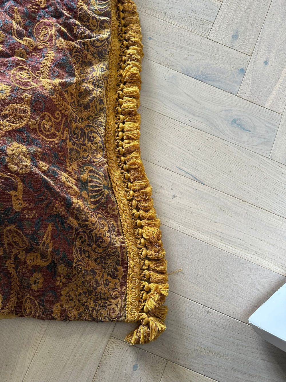 Stunning Wide Mulberry Goblet Pleat Second-Hand Curtains W406 D290 - Image 2