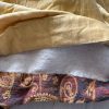 Stunning Wide Mulberry Goblet Pleat Second-Hand Curtains W406 D290 - Image 3