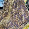 Stunning Wide Mulberry Goblet Pleat Second-Hand Curtains W406 D290 - Image 8