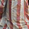 Lovely Silk Pinch Pleat Second-Hand Curtains with Stripes W326 D244 - Image 3