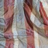 Lovely Silk Pinch Pleat Second-Hand Curtains with Stripes W326 D244 - Image 5