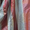 Lovely Silk Pinch Pleat Second-Hand Curtains with Stripes W326 D244 - Image 7