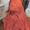 Terracotta Pencil Pleat Interlined Second-Hand Curtains W317 D262