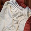 Terracotta Pencil Pleat Interlined Second-Hand Curtains W317 D262 - Image 7