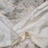Oatmeal Japanese Cherry Blossom Pinch Pleat Second-Hand Curtains W214 D252 - 2 Pairs available - Image 6