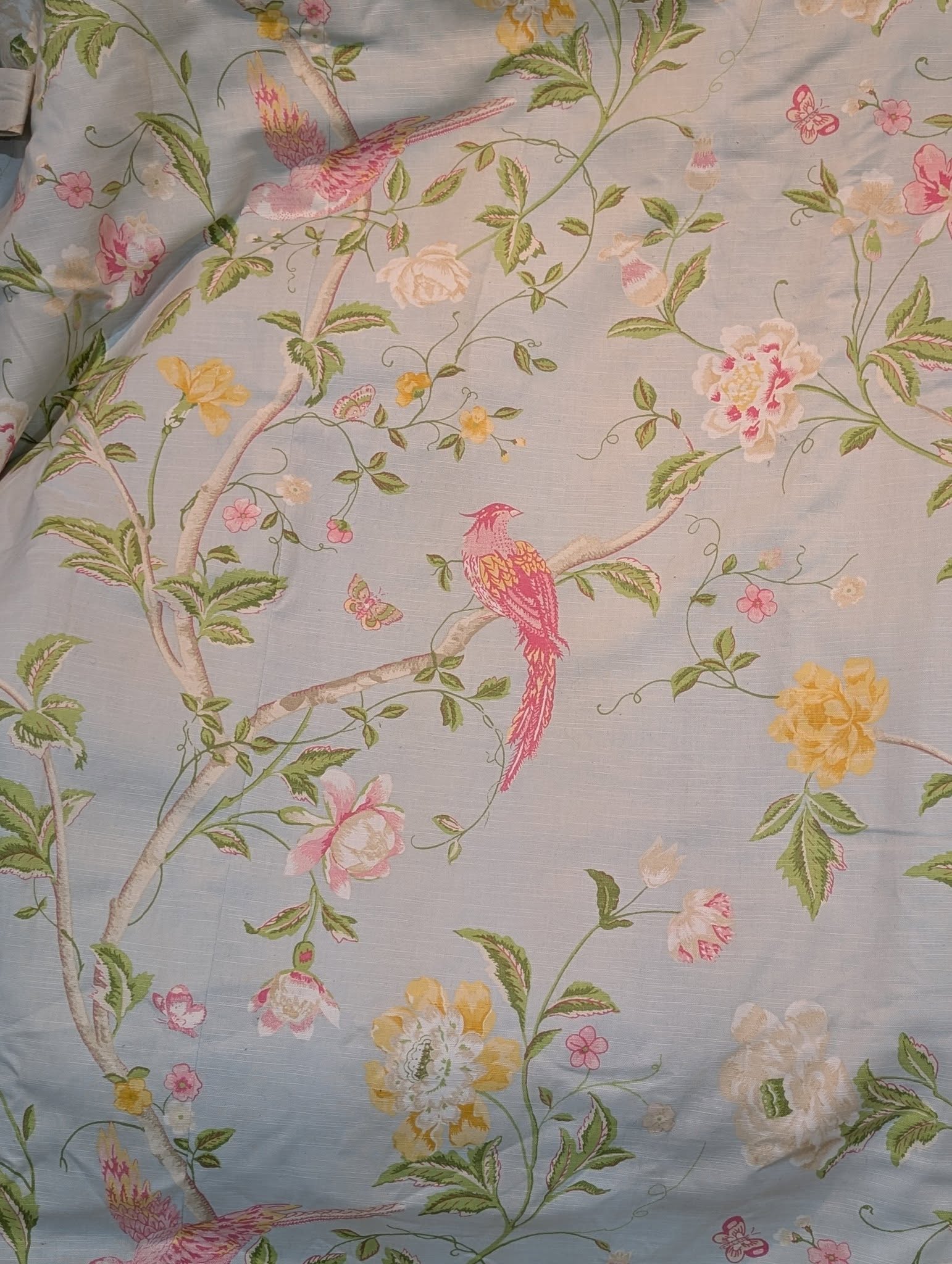 Laura Ashley Summer Palace Tab Top Second-Hand Curtain W196 D241 - Image 3