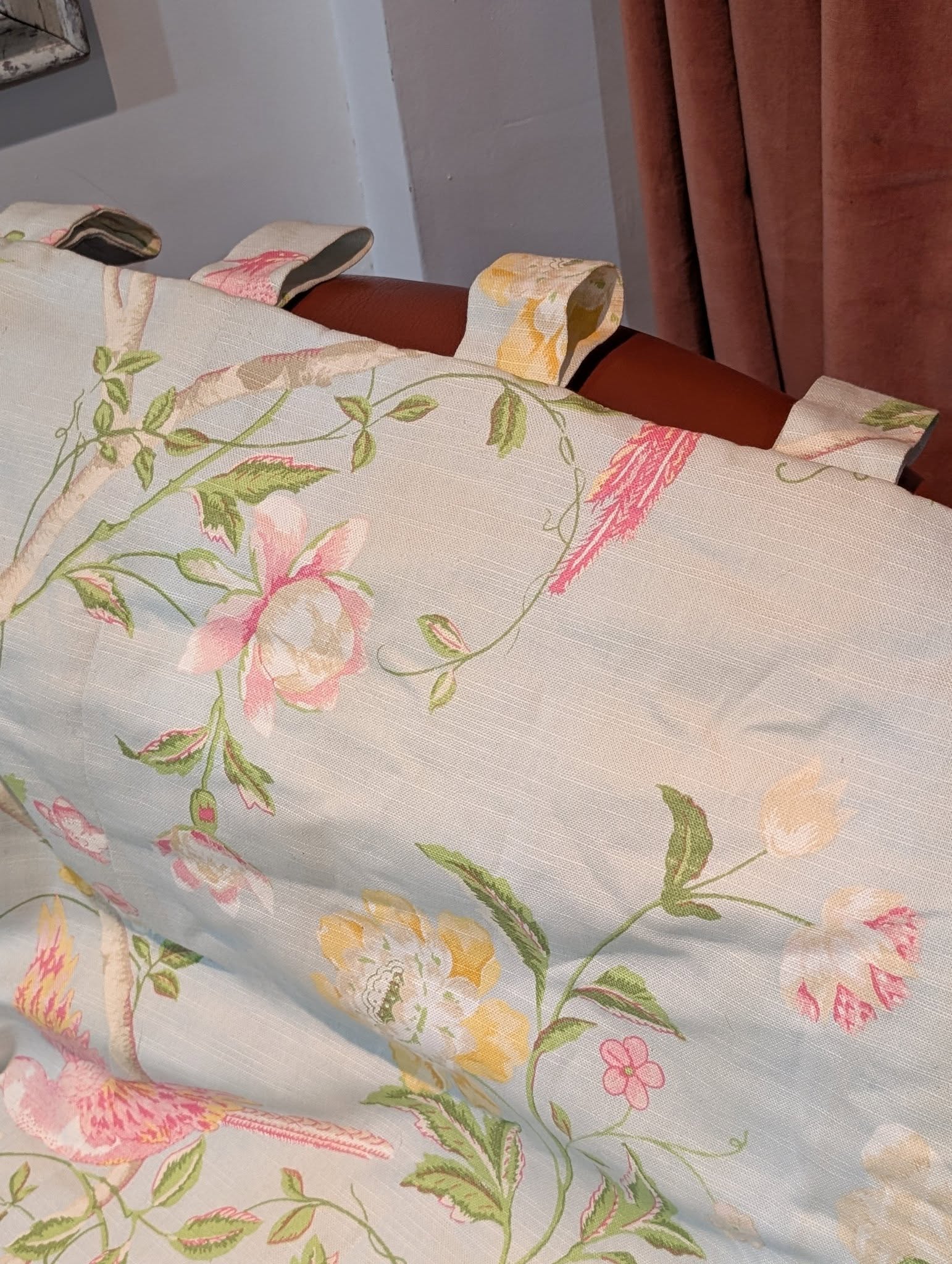 Laura Ashley Summer Palace Tab Top Second-Hand Curtain W196 D241 - Image 5