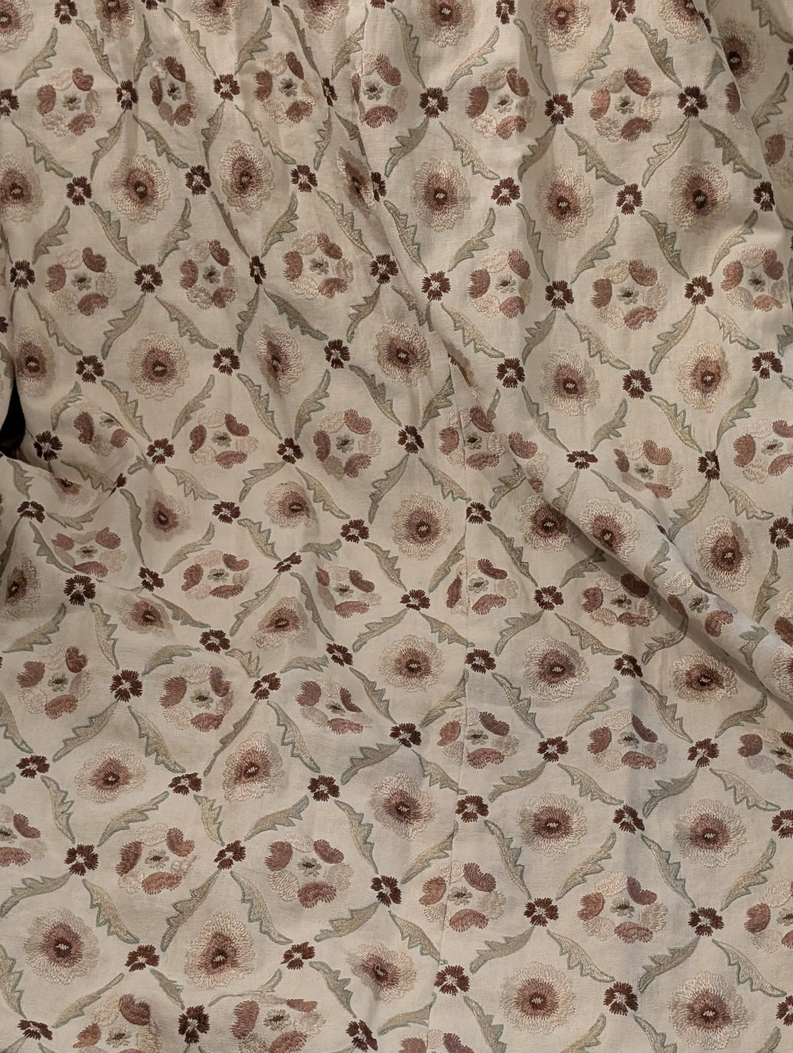 Dark Cream Pinch Pleat Second-Hand Curtains with Interlining - Fit 180W D260 - Image 3