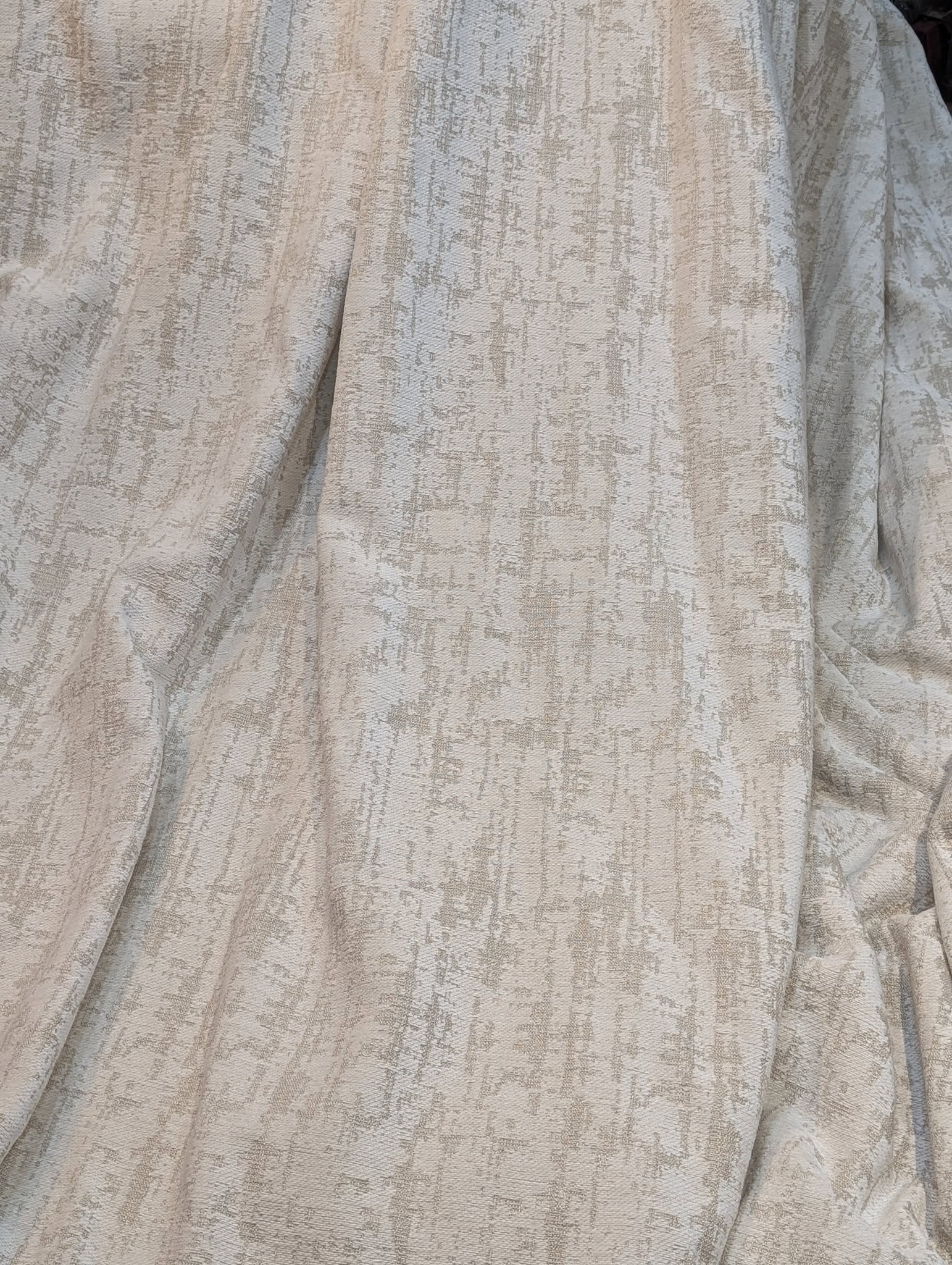 Andrew Martin Woolmer Ivory Pinch Pleat Second-Hand Curtains W458 D252 - Image 2