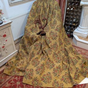 Vintage Chenille Pencil Pleat Second-Hand Curtains - 3 Pairs Available