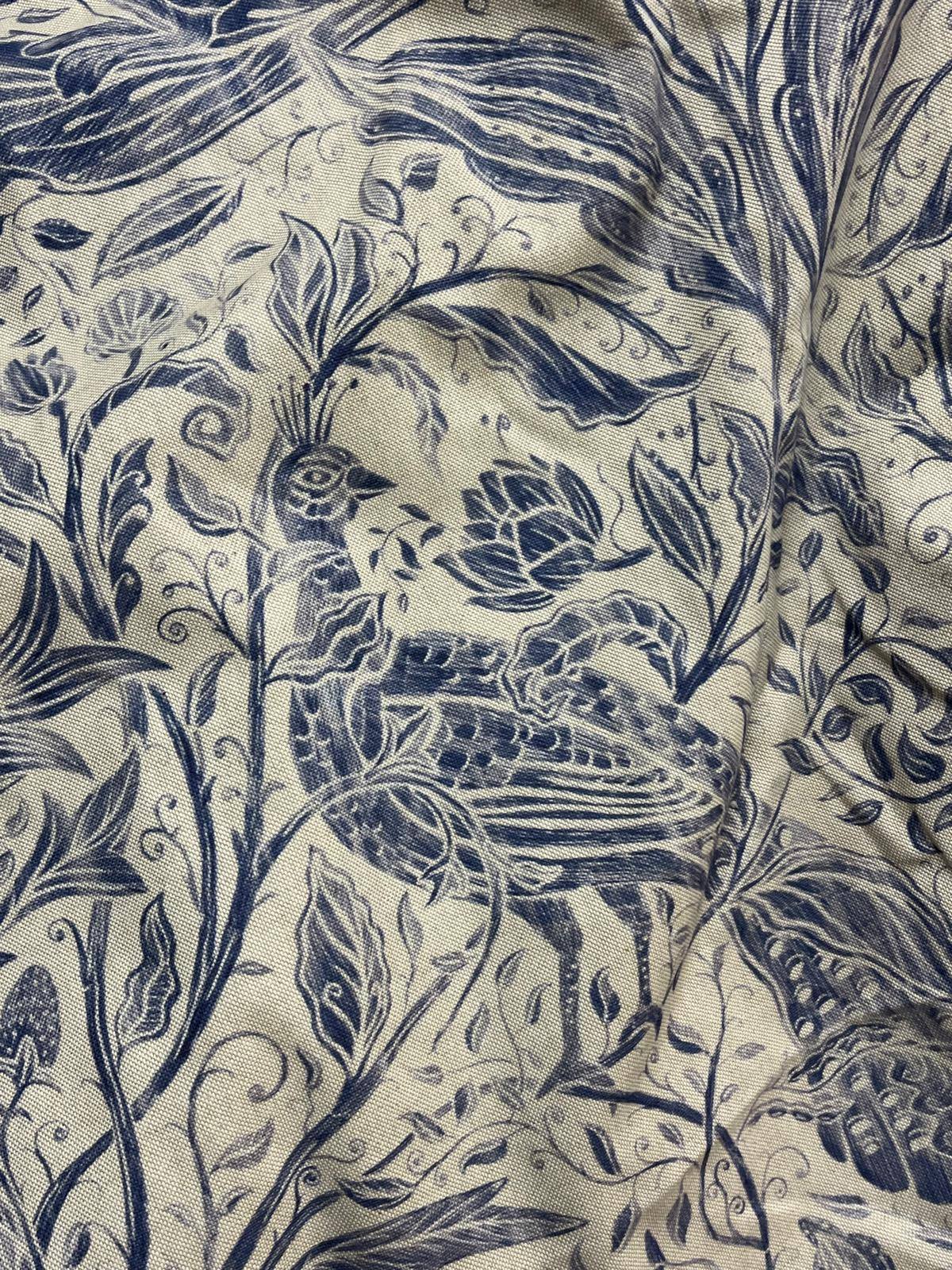 Cream Linen Mix Blackout Pencil Pleat Second-Hand Curtains W132 D243 - Image 4