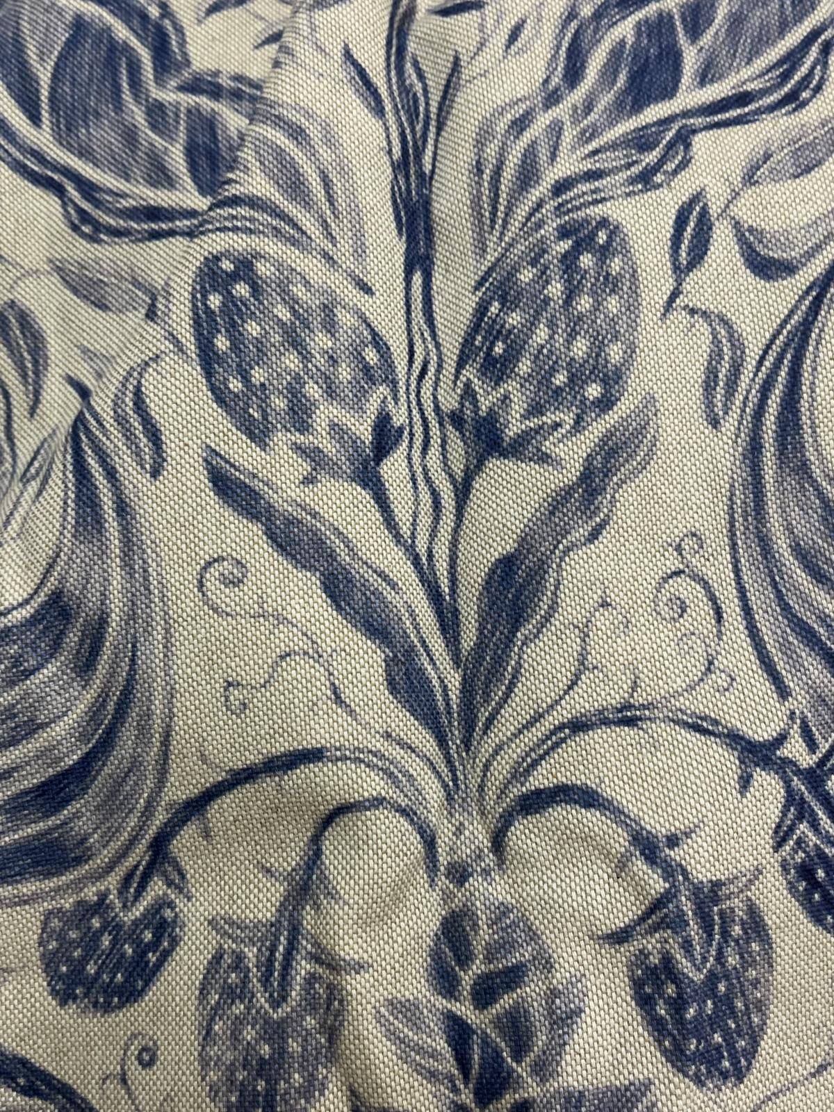 Cream Linen Mix Blackout Pencil Pleat Second-Hand Curtains W132 D243 - Image 5