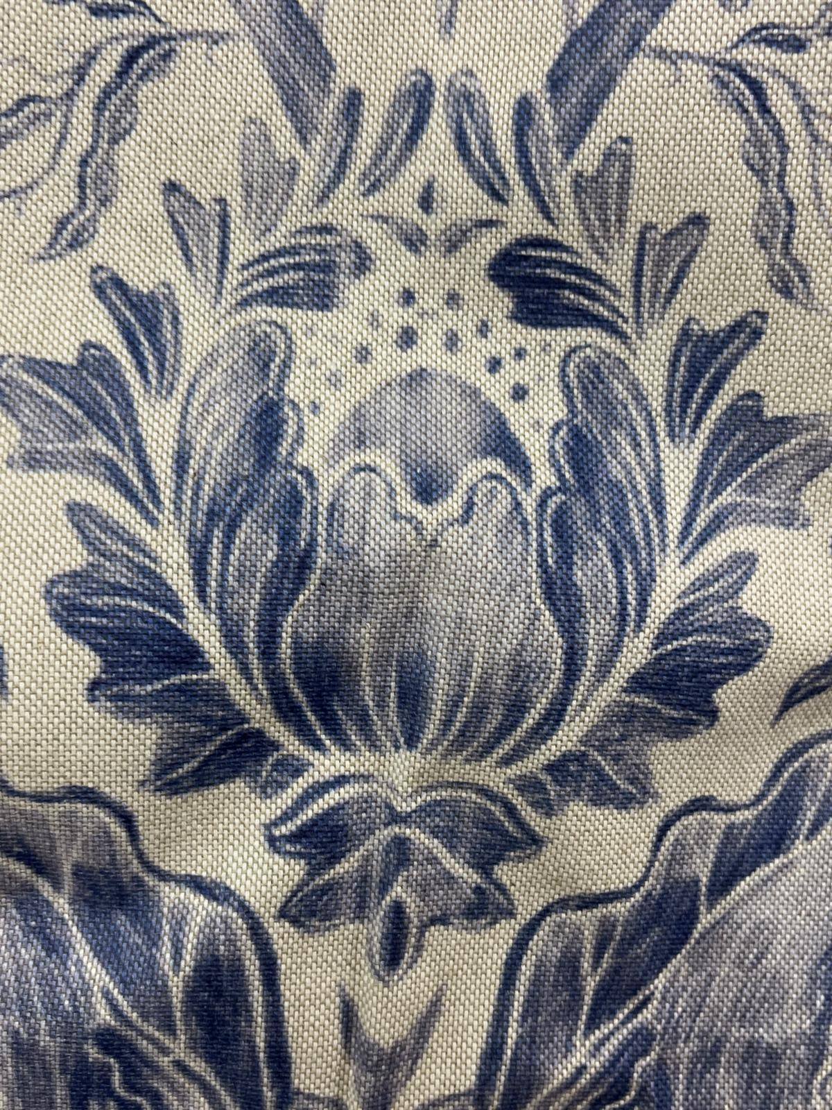 Cream Linen Mix Blackout Pencil Pleat Second-Hand Curtains W132 D243 - Image 7