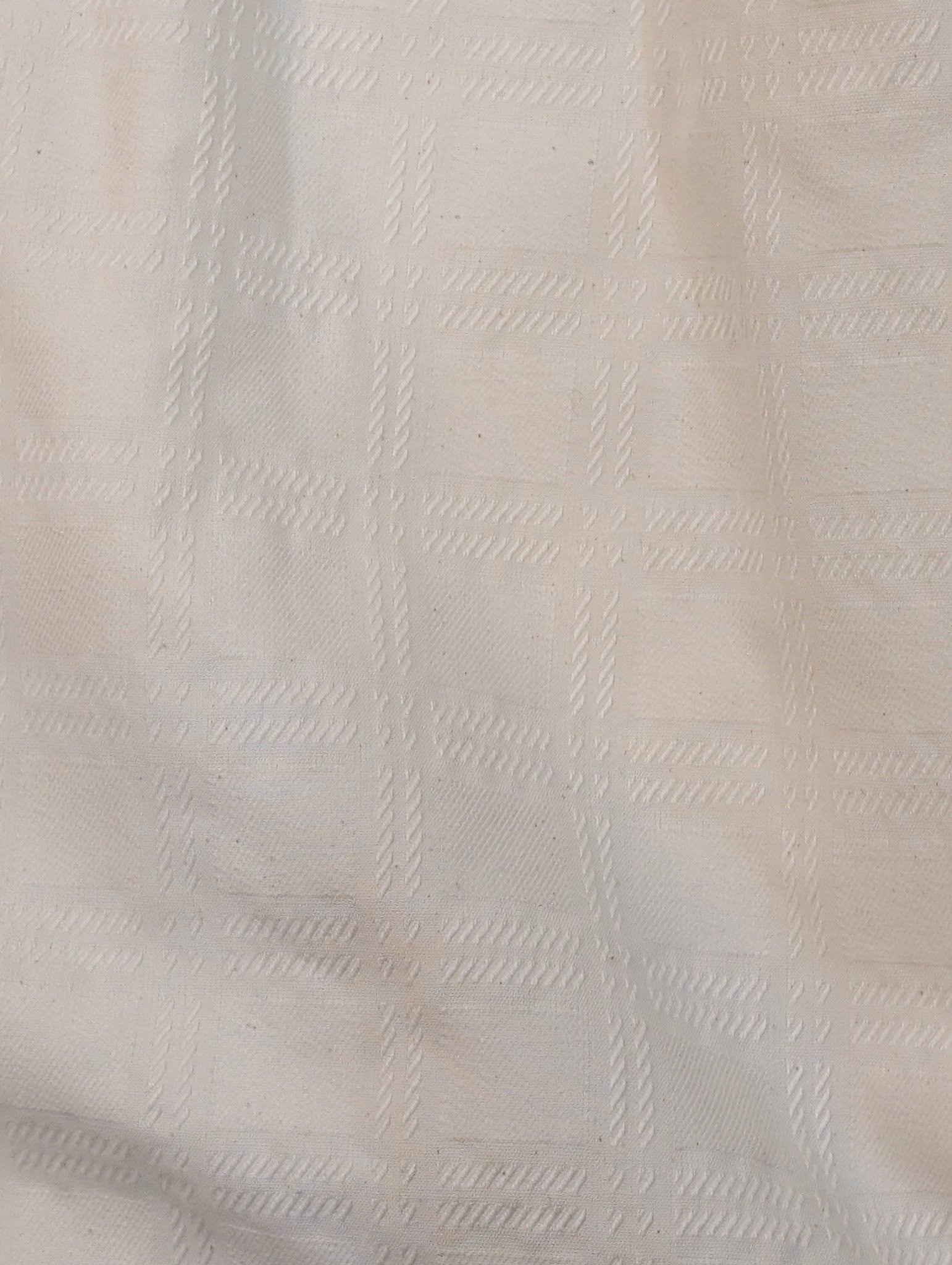 Long Cream Pinch Pleat Interlined Second-Hand Curtains W180 D262 - Image 4