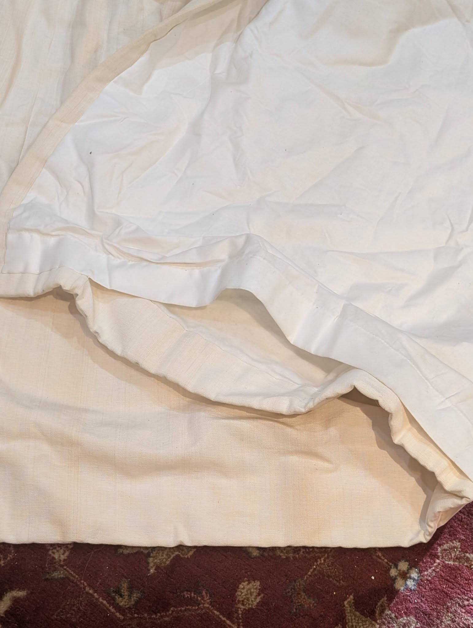 Great Value Cream Triple Pinch Pleat Second-Hand Curtains W223 D241 - Image 5