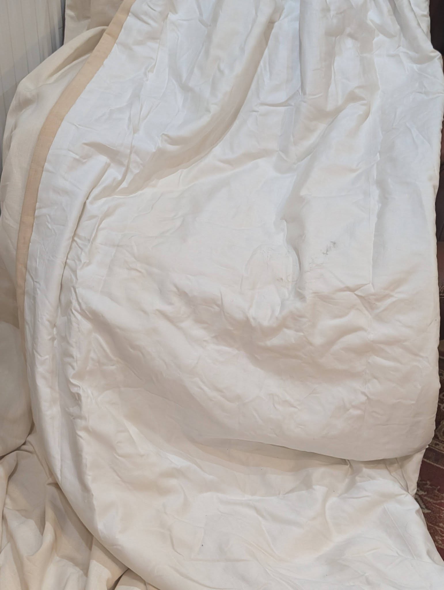 Great Value Cream Triple Pinch Pleat Second-Hand Curtains W223 D241 - Image 8