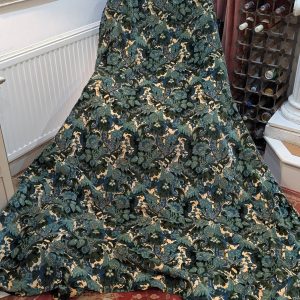 Vintage Sanderson Velvet Pencil Pleat Second-Hand Curtains W293 D226