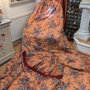 Vintage Sanderson 'Westbury' Tape Top Second-Hand Curtains W231 D284