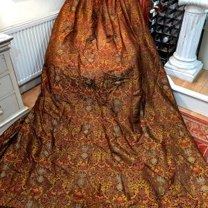 Lovely Tobacco Baroque Pinch Pleat Second-Hand Curtains W224 D251
